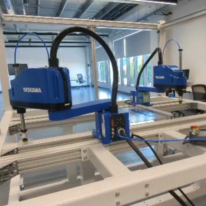 Yaskawa SCARA robot pair and custom frame